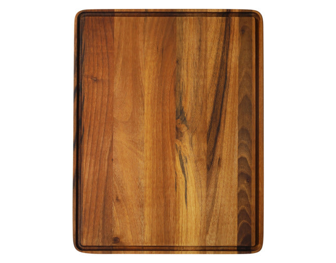 Edles Walnussholz-Schneidbrett 36x26 cm von KISAG: robust, stilvoll, messerschonend, ideal für Küche und Servieren.