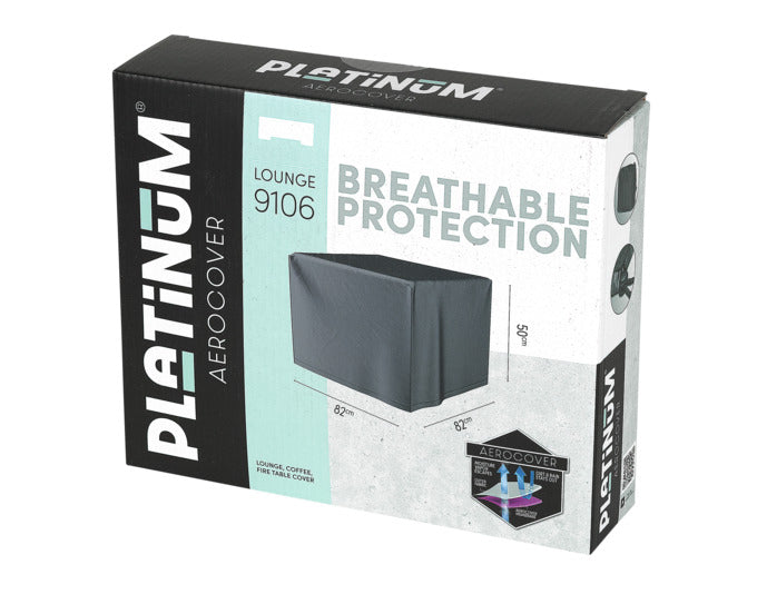PLATINUM AEROCOVER Feuer- und Loungetischabdeckung 82x82x65 cm anthrazit in präsentiert im Onlineshop von KAQTU Design AG. Gartenmöbelabdeckung ist von PLATINUM AEROCOVER