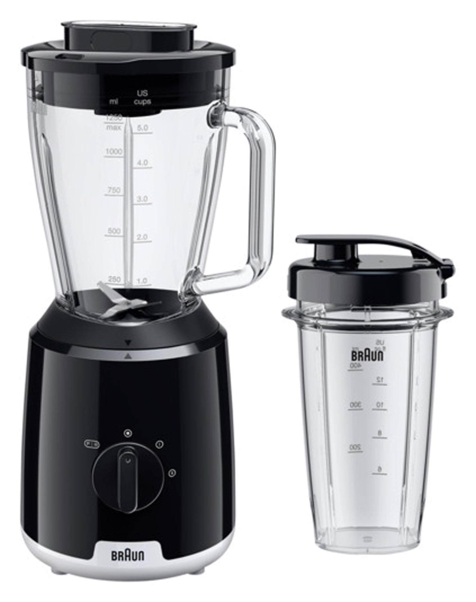 Entdecken Sie den BRAUN Standmixer PowerBlend 1: leistungsstark, BPA-frei, ideal für Smoothies, Suppen und gesunde Ernährung.