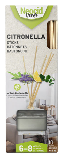 NEOCID Citronella Sticks in  präsentiert im Onlineshop von KAQTU Design AG. Duftöl ist von NEOCID VERDE