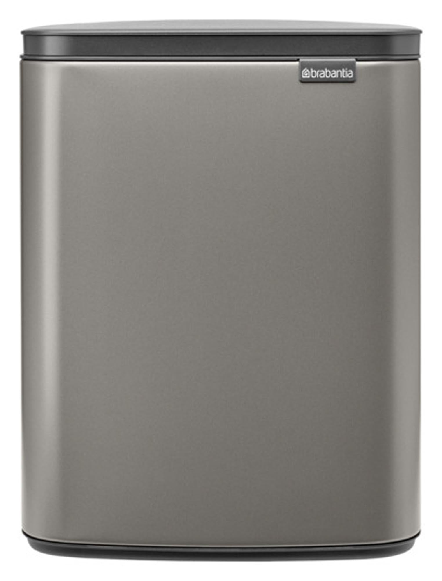 Entdecken Sie den BRABANTIA Abfallbehälter Bo platinum 12 l – funktional, stilvoll und nachhaltig. Ideal für Küche, Büro und Badezimmer.