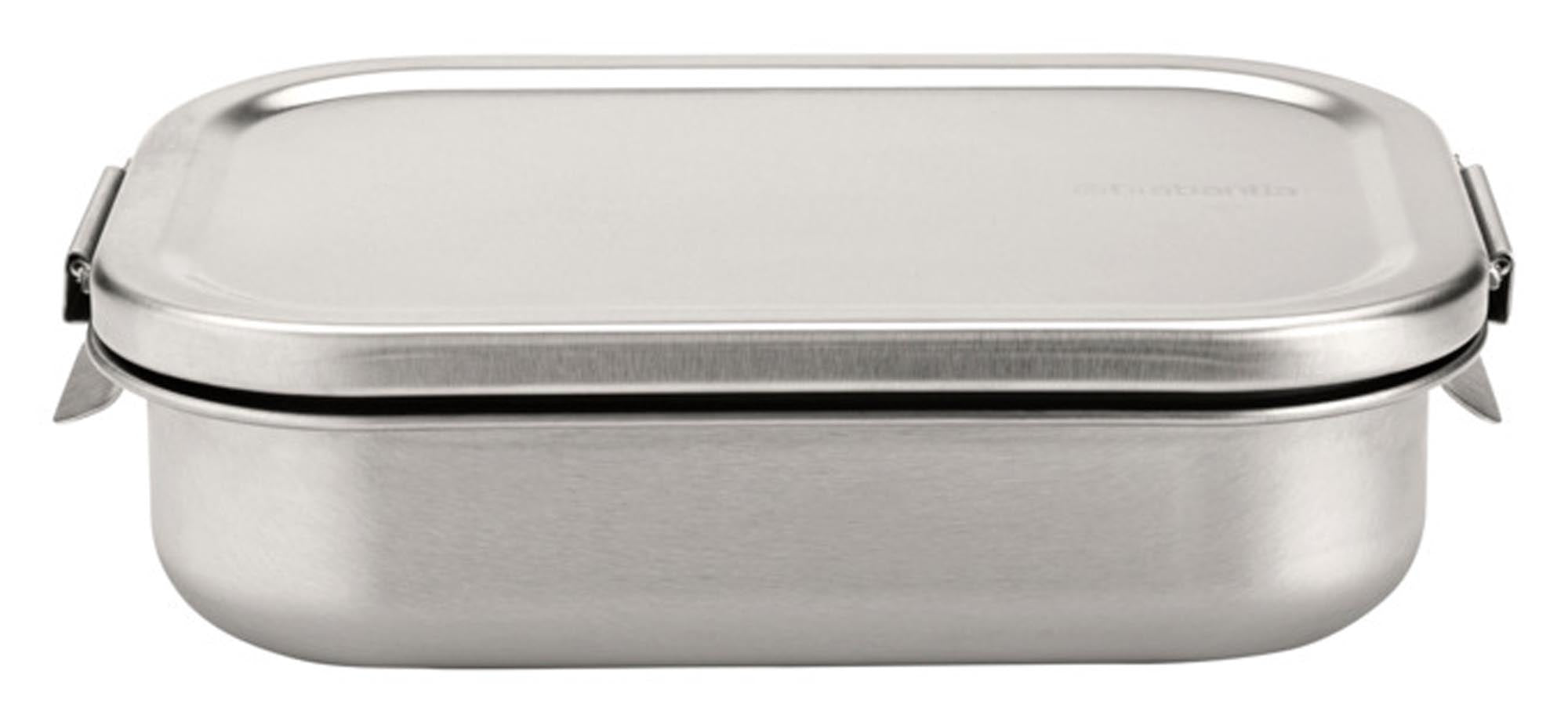 Quadratische Keramik-Vorratsdose (1200ml) mit luftdichtem Holzdeckel, inkl. Aufkleber. Ideal für die Küche, hält Lebensmittel frisch.