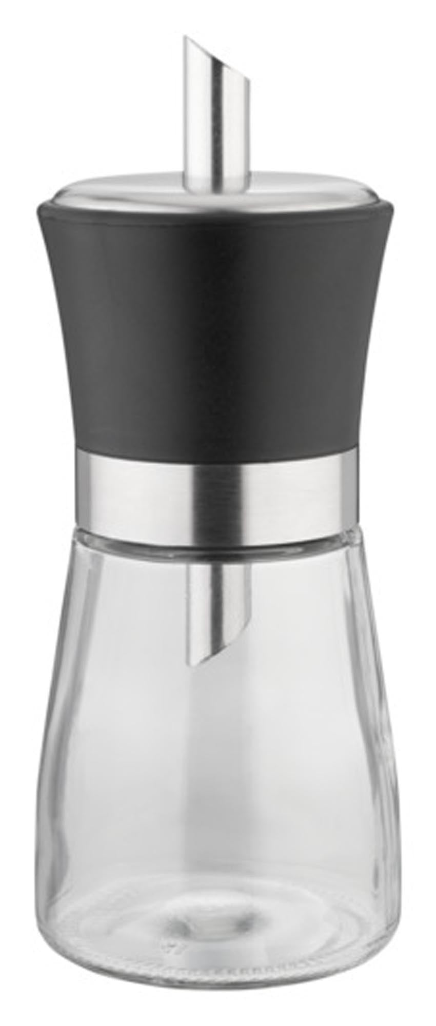 Eleganter EVA Zuckerstreuer aus Glas und Edelstahl (170ml) für Küche und Esstisch. Hygienisch, kompakt und vielseitig einsetzbar.