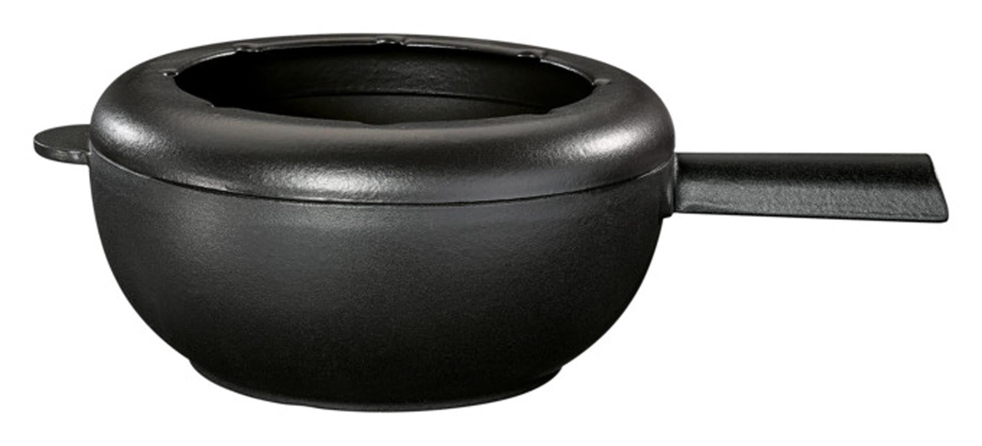 Entdecken Sie das SPRING Caquelon Saas-Fee aus Gusseisen (2,0 l, 20 cm) für perfektes Fondue und Raclette. Elegante Optik, hervorragende Wärmeleitung!
