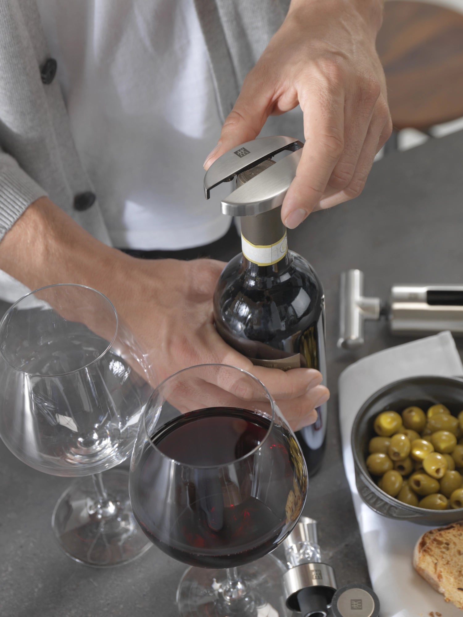 Folienschneider 13x8x4.2 cm, Edelstahl, silber