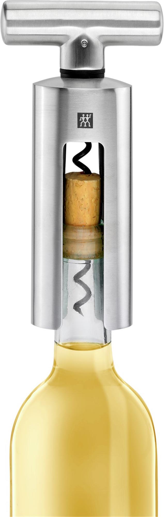 Entdecken Sie den eleganten Korkenzieher von Zwilling (19 x 11,5 x 5 cm) – robust, stilvoll und perfekt für jeden Weinfreund. Ein Must-Have für Ihre Küche!