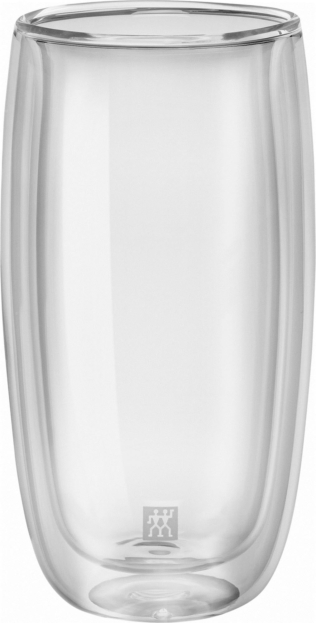 Doppelwandige Sorrento Gläser von Zwilling: 475 ml, stilvoll, isolierend, spülmaschinenfest, ideal für kalte und heisse Getränke.