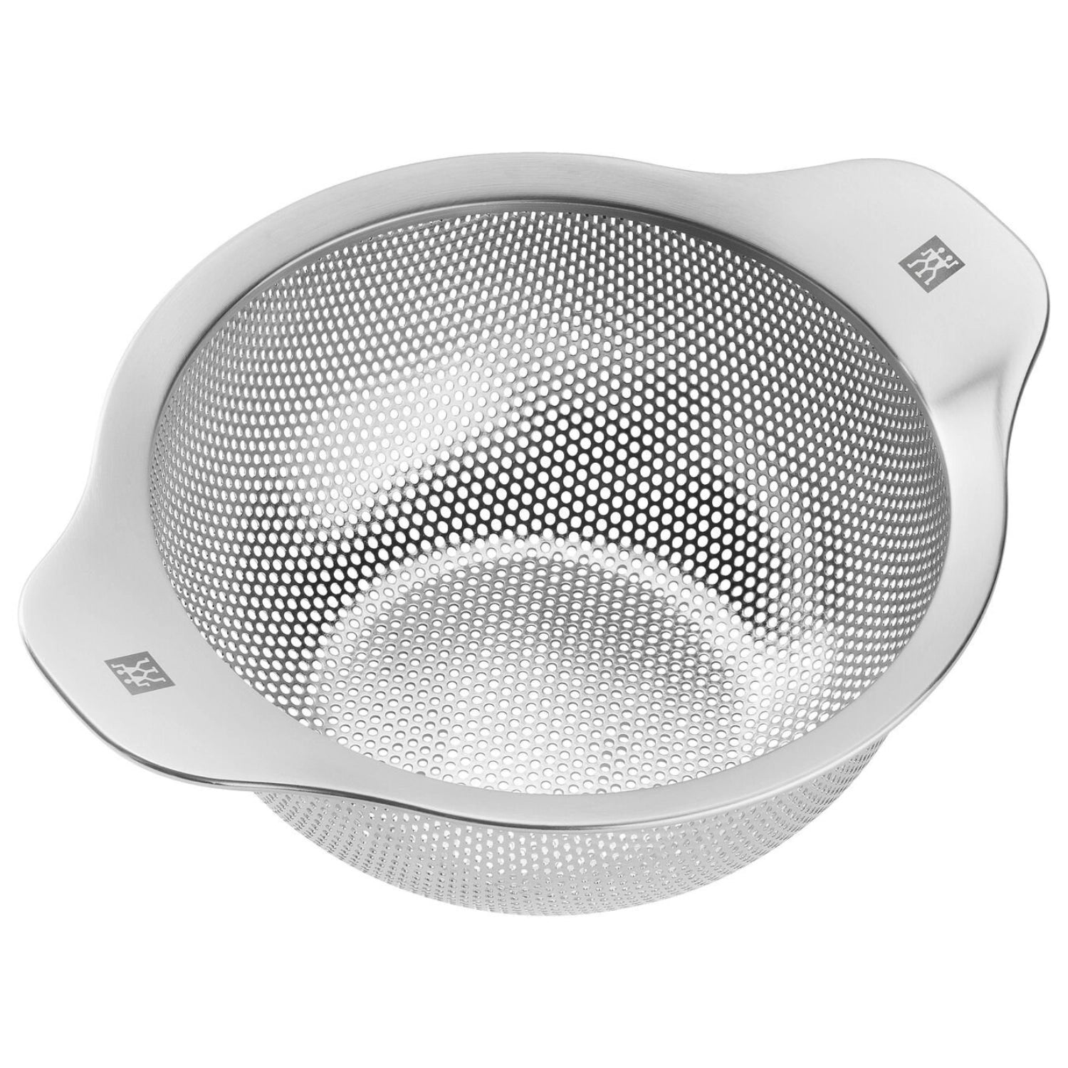 Hochwertiges 16 cm Edelstahl-Sieb von Zwilling Kitchen, perfekt zum Abseihen und Filtern von Zutaten in der Küche.