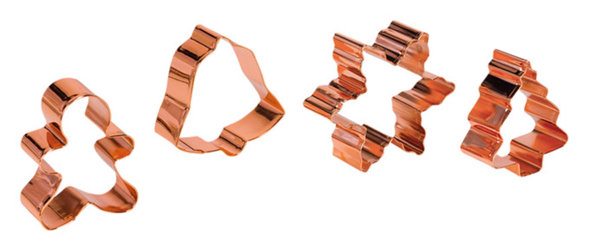 Entdecken Sie die PATISSE Ausstechformen Weihnachten 4-teilig aus hochwertigem Edelstahl. Perfekt für kreative Plätzchen und festliche Backideen!