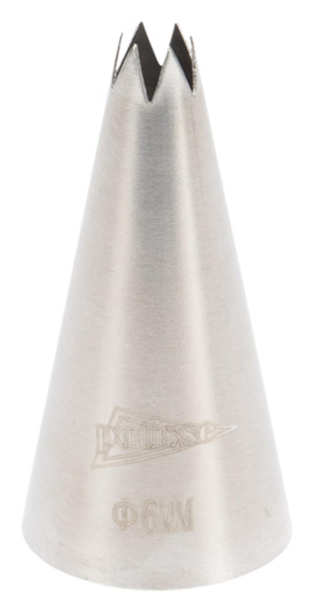 Die PATISSE Sterntülle aus Edelstahl (5 mm) ist ideal für präzise Spritztechniken und perfekte Dekorationen auf Torten und Cupcakes.