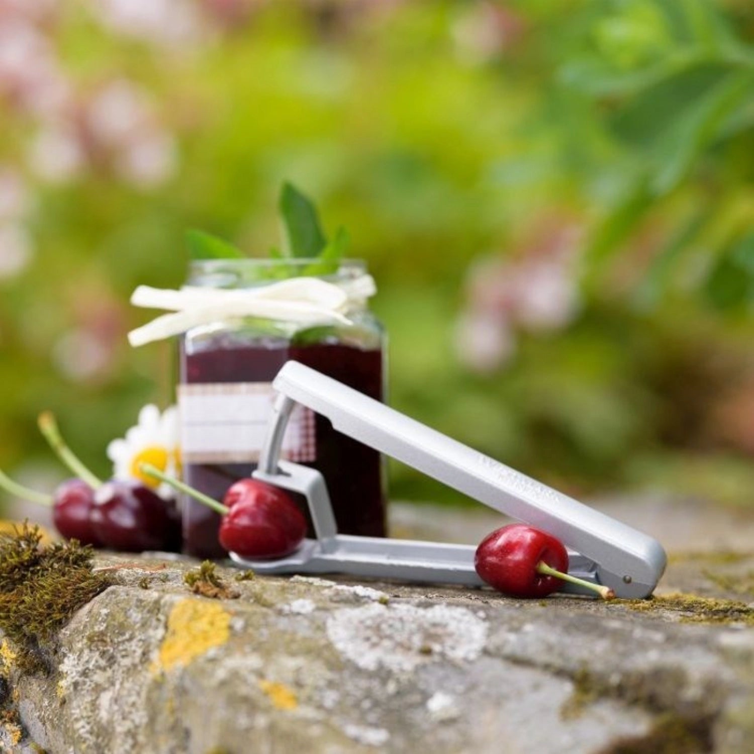 Erleben Sie den Retro Kirschentkerner Kernex von Westmark – ein stilvolles, langlebiges Küchenutensil für müheloses Entkernen von Kirschen!