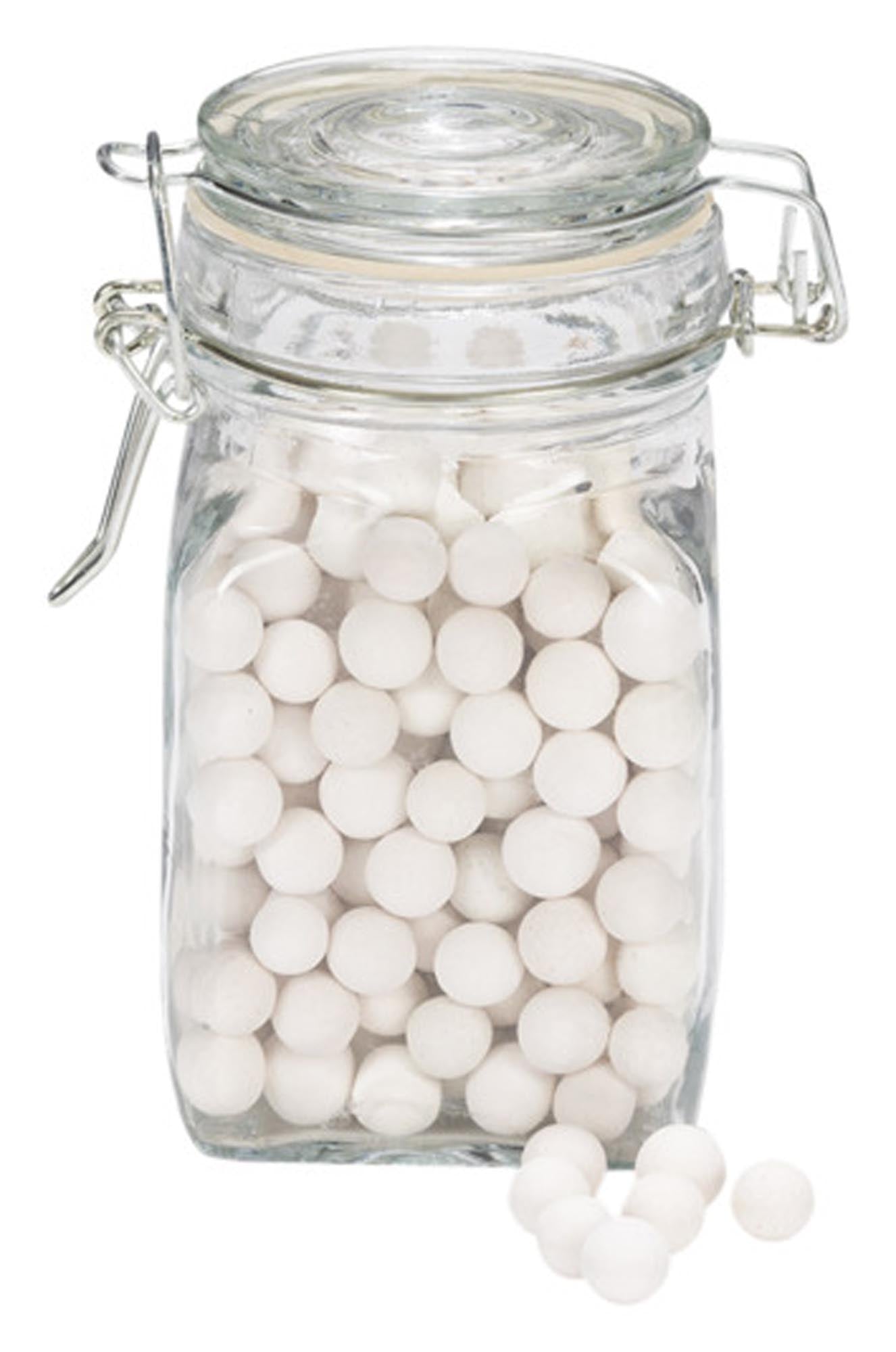 Keramik-Backkugeln im Bügel-Glas von PATISSE: Perfekt für gleichmässiges Blindbacken, luftdicht und spülmaschinenfest.