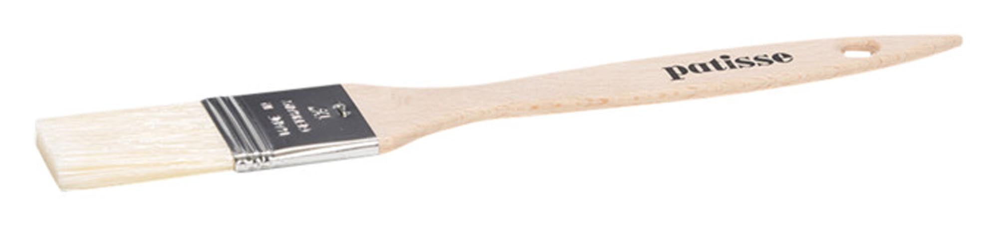Hochwertiger PATISSE Backpinsel aus Holz (2 cm) für präzises Bestreichen von Teigen und Gebäck. Ergonomisch, leicht zu reinigen und ideal für Hobbybäcker.