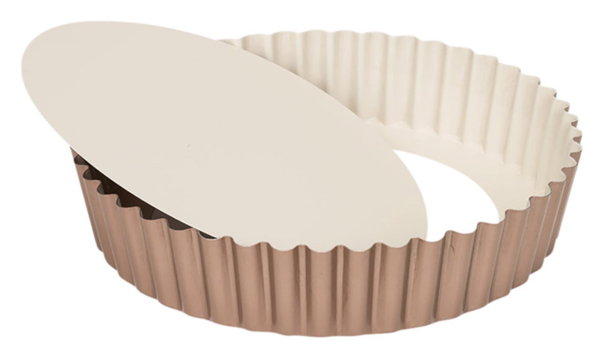 Entdecken Sie die PATISSE Quicheform mit losem Boden (ø 25 cm) aus hochwertiger Keramik. Ideal für Quiches, Tartes und müheloses Servieren!