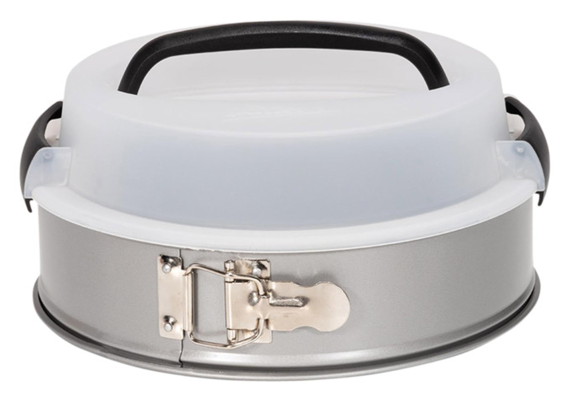 Entdecken Sie die PATISSE Springform mit Tragedeckel Silver-Top (ø 24 cm) – ideal für Hobbybäcker! Antihaftbeschichtung, sicherer Transport und vielseitig einsetzbar.