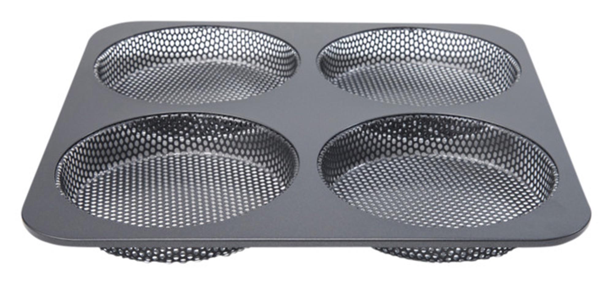 Entdecken Sie das PATISSE Burger Brötchen Backblech 4-teilig (28x28 cm) für perfekte, antihaftbeschichtete Brötchen. Ideal für Burgerliebhaber!