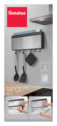 METALTEX Küchenrollenhalter Tango anthrazit 24.5x7x37.5 cm in präsentiert im Onlineshop von KAQTU Design AG. Papierrollenhalter ist von METALTEX