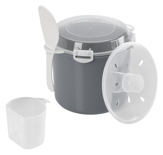 METALTEX Reis-/Getreidekocher für die Mikrowelle silber ø 20.6x17 cm in  präsentiert im Onlineshop von KAQTU Design AG. Geschirr ist von METALTEX