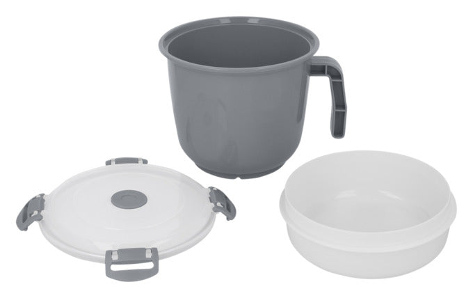 METALTEX Suppe-/Nudelkocher für die Mikrowelle 1 l anthrazit 16.8x13.8x12.7 cm in  präsentiert im Onlineshop von KAQTU Design AG. Geschirr ist von METALTEX