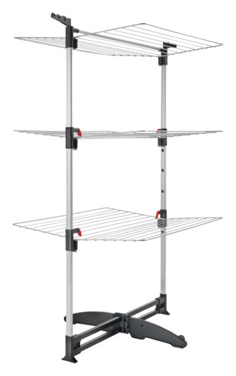 METALTEX Wäschetrockner Turm Ciclone Vario silber/schwarz 78x68x137 cm in präsentiert im Onlineshop von KAQTU Design AG. Wäscheständer ist von METALTEX