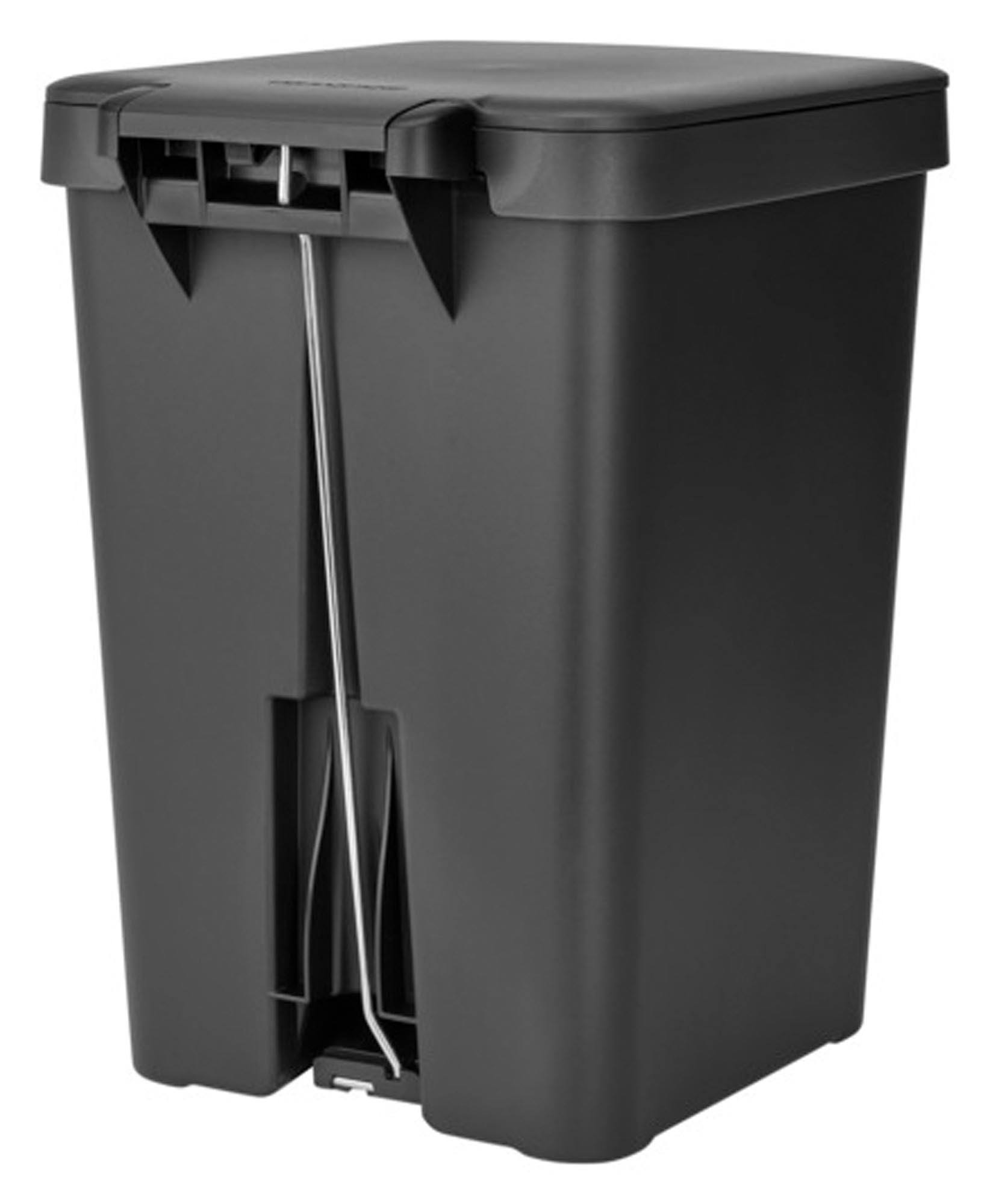 Eleganter 25L Treteimer aus Edelstahl, hygienisch mit Fusstritt, geruchsdicht, ideal für Küche & Büro.