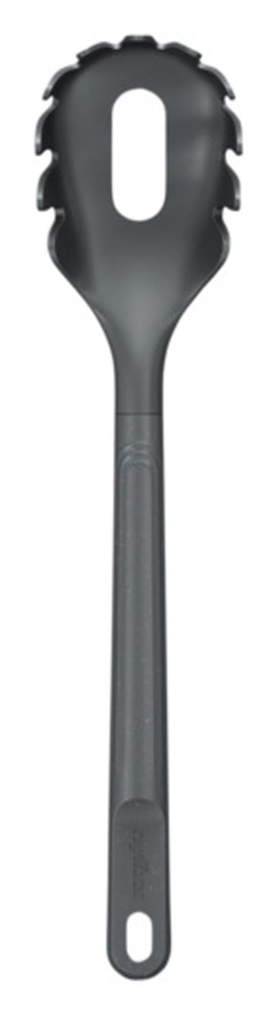 Entdecken Sie den ZYLISS Spaghettiöffel aus Weizenstroh-Plastik – nachhaltig, ergonomisch und perfekt für Pasta-Liebhaber. Spülmaschinenfest und langlebig!