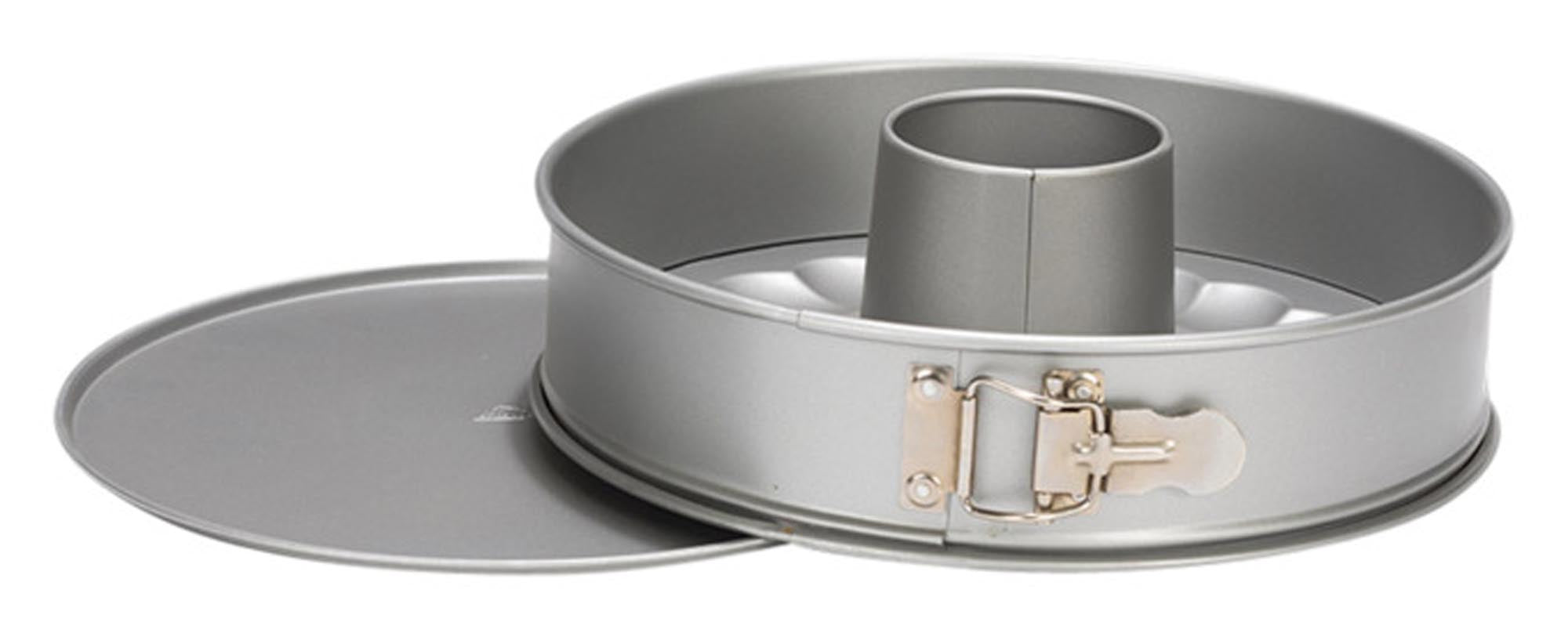 Entdecken Sie die PATISSE Springform mit Rohrboden Silver Top ø 26 cm – ideal für perfekte Backergebnisse, leicht zu reinigen und perfekt für Backliebhaber!