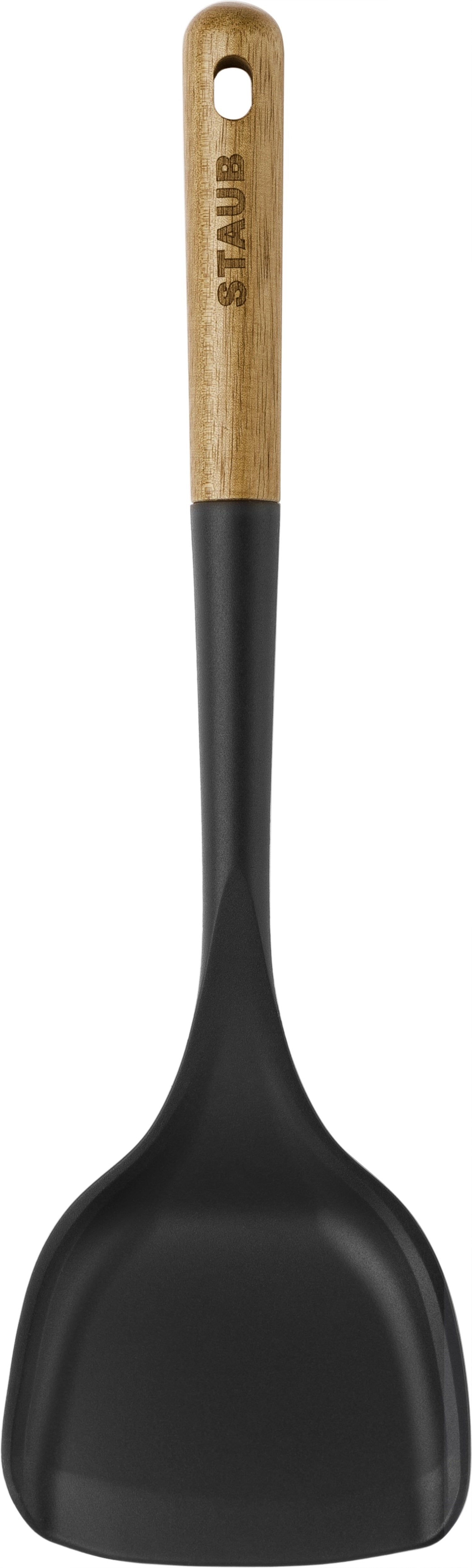 Eleganter Wokwender aus 31 cm Akazienholz mit Silikon, perfekt für das Wenden von Pfannengerichten, stilvolles Küchenutensil von Staub.