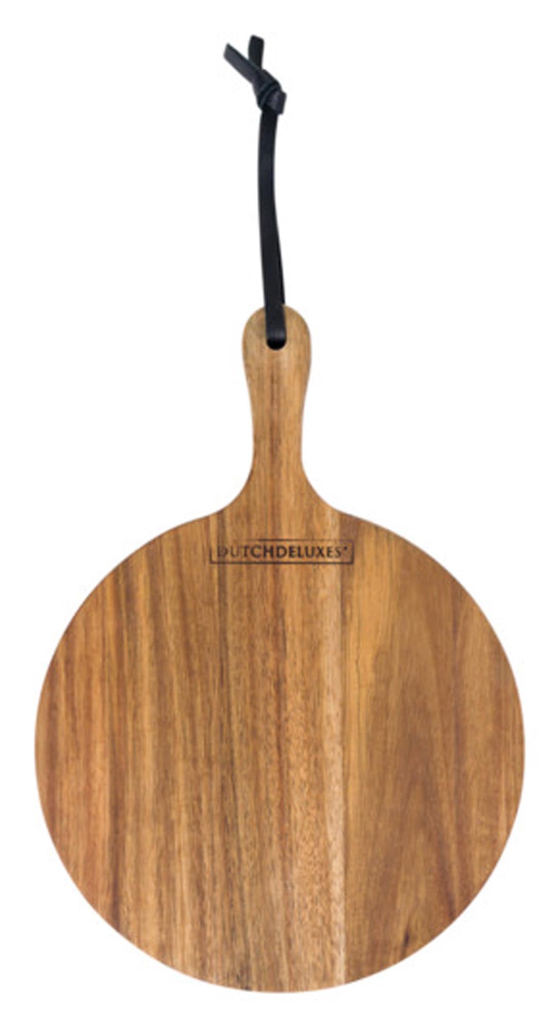 Elegantes Akazienholzbrett, ø 25 cm, robust, langlebig, ideal zum Schneiden & Servieren, stilvoll & pflegeleicht.