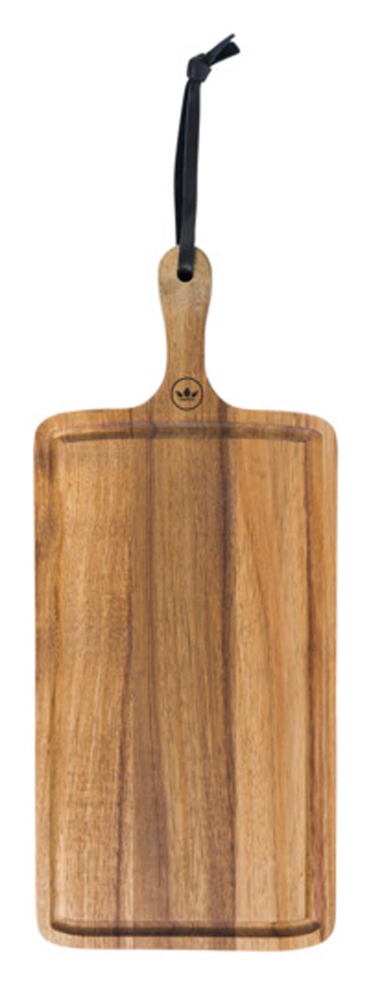 Entdecken Sie das DUTCHDELUXES Akazienholzbrett (34x19 cm) – ideal zum Schneiden und Servieren, hygienisch, langlebig und stilvoll.