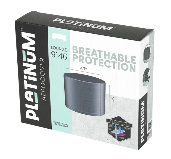 PLATINUM AEROCOVER Schutzhülle Beistelltische ø 98x 50 cm in präsentiert im Onlineshop von KAQTU Design AG. Gartenmöbelabdeckung ist von PLATINUM AEROCOVER