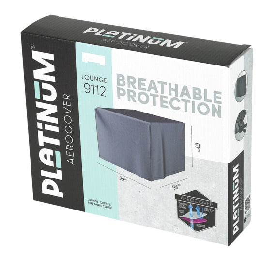 PLATINUM AEROCOVER Schutzhülle Beistelltische 99x99x60 cm in präsentiert im Onlineshop von KAQTU Design AG. Gartenmöbelabdeckung ist von PLATINUM AEROCOVER