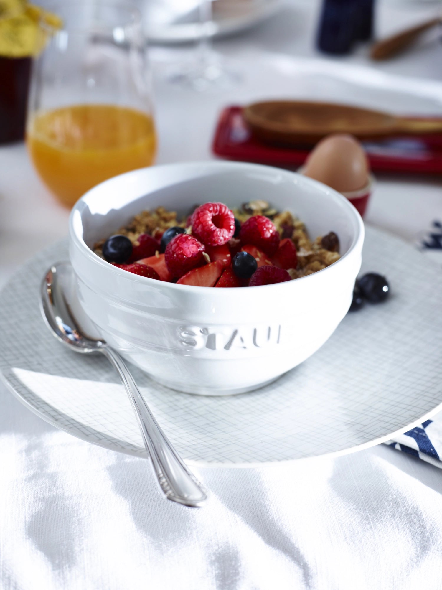 Ceramic bowl, white round 0.6l Ø12 cm