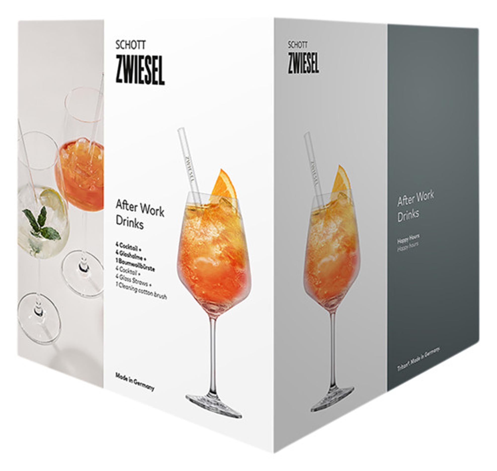 Entdecken Sie das 9-teilige After Work Gläser-Set von SCHOTT ZWIESEL, gefertigt aus robustem Tritan-Kristallglas. Ideal für gesellige Abende!
