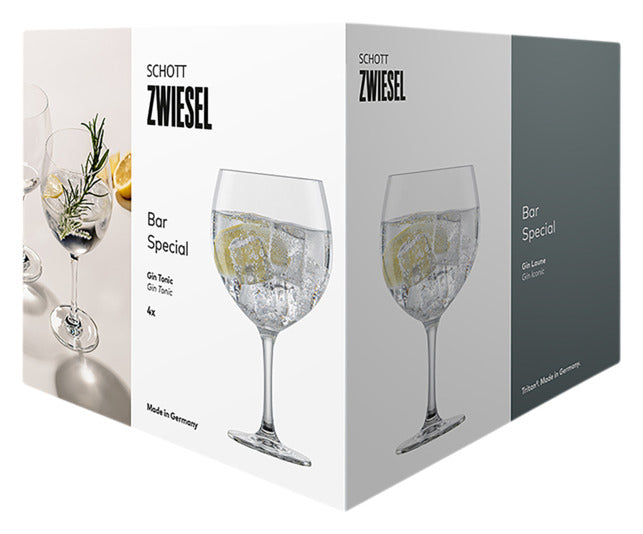 Entdecken Sie das SCHOTT ZWIESEL Gin Tonic Bar Special 80 Set – 4 stilvolle Gläser für perfekte Cocktails und unvergessliche Abende.