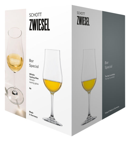 Entdecken Sie das exquisite Whiskyglas Bar Special von SCHOTT ZWIESEL. Dieses Set aus 4 Gläsern vereint elegantes Design und optimale Aromaentfaltung für unvergessliche Genussmomente.