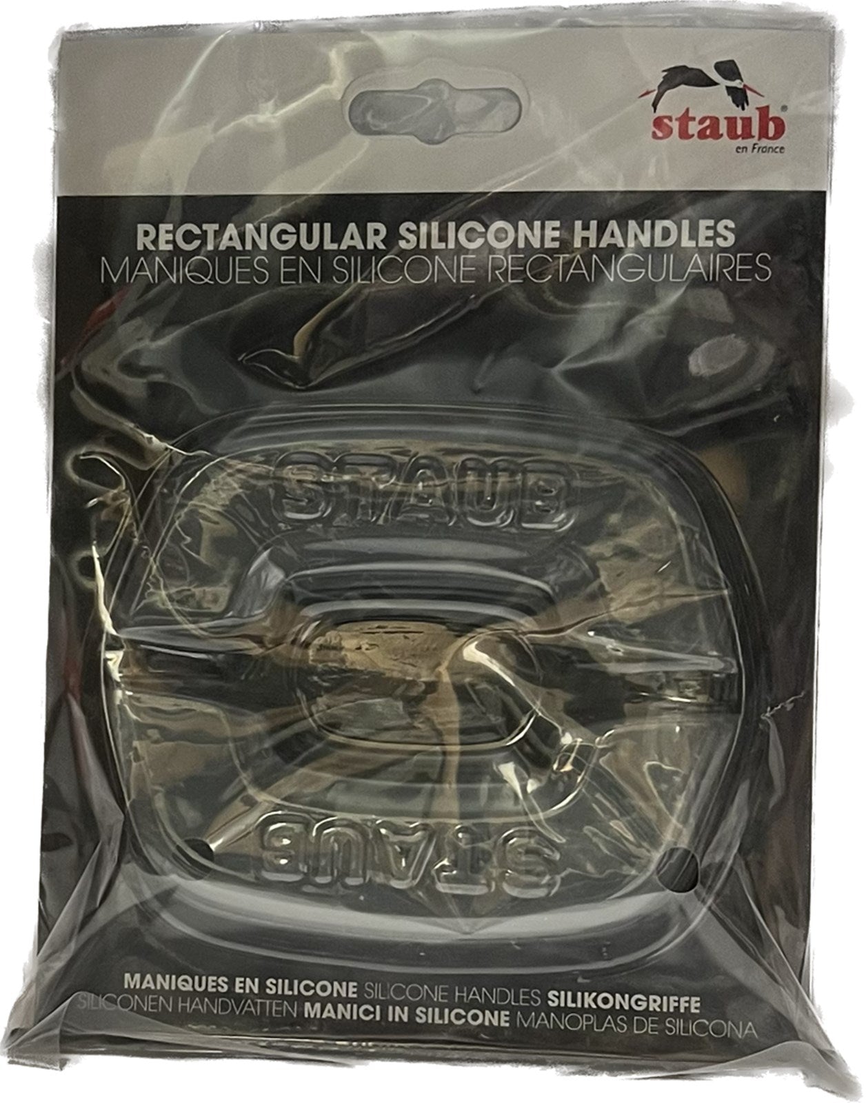 Staub Griff 2-tlg. Silikon Fingerschutz: Hitzebeständig, ergonomisch, spülmaschinenfest. Perfekter Schutz und Komfort beim Kochen.