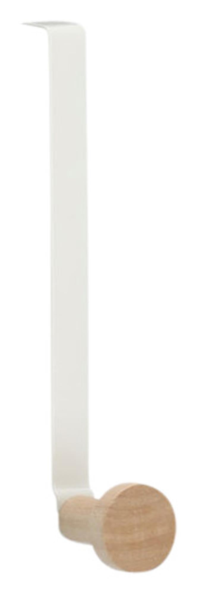 Entdecken Sie den ZELLER Türhaken in Weiß (3x9x18 cm) für stilvolle Aufbewahrung. Ideal für Jacken, Taschen und Handtücher. Robustes Metall, einfache Montage, modernes Design.