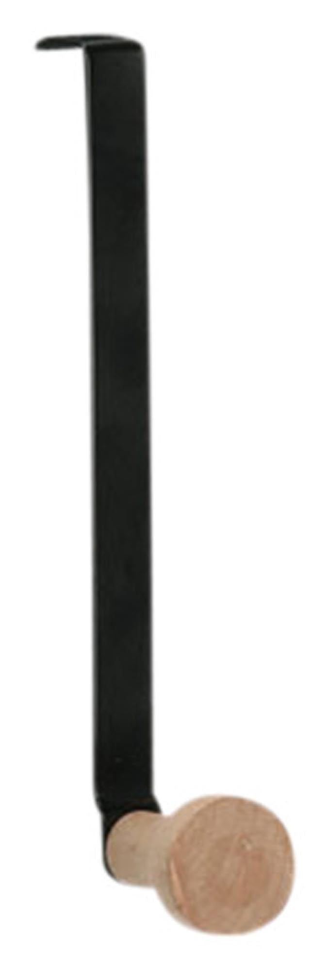 Der ZELLER Türhaken schwarz (3x9x18 cm) bietet praktische Aufbewahrung für Jacken und Taschen. Hochwertiges Metall, modernes Design, einfache Montage.