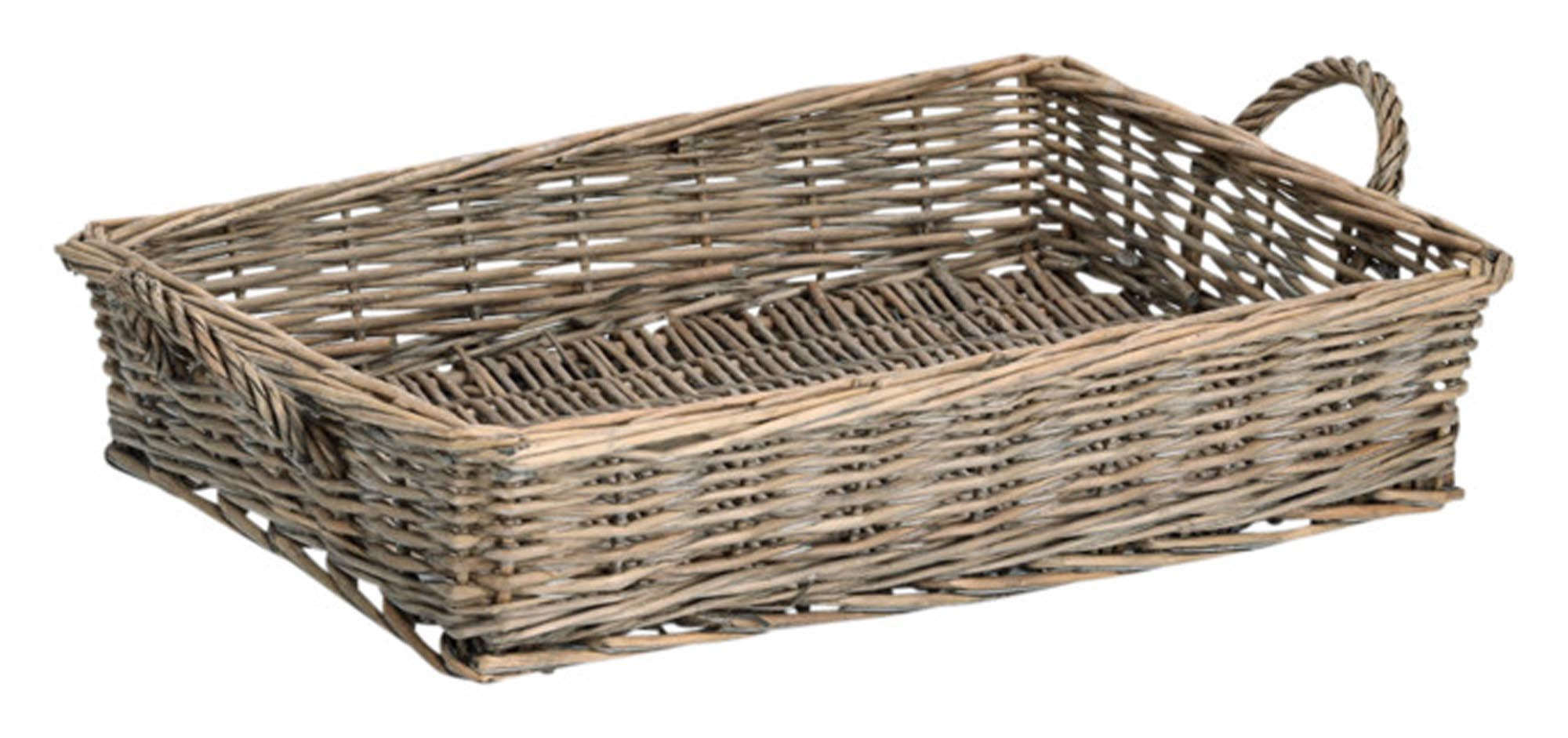 Entdecken Sie das ZELLER Tablett Weide 41x31x8 cm – ein stilvolles, langlebiges Accessoire aus Weidenholz für jeden Anlass. Ideal zum Servieren!