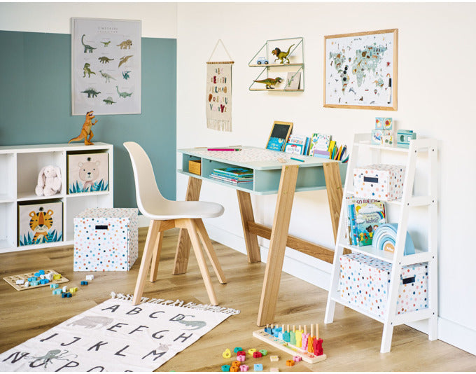 Stilvolle 28x28 cm Tiger-Aufbewahrungsbox von ZELLER PRESENT: robust, vielseitig, ideal für Spielzeug, Büro & mehr.