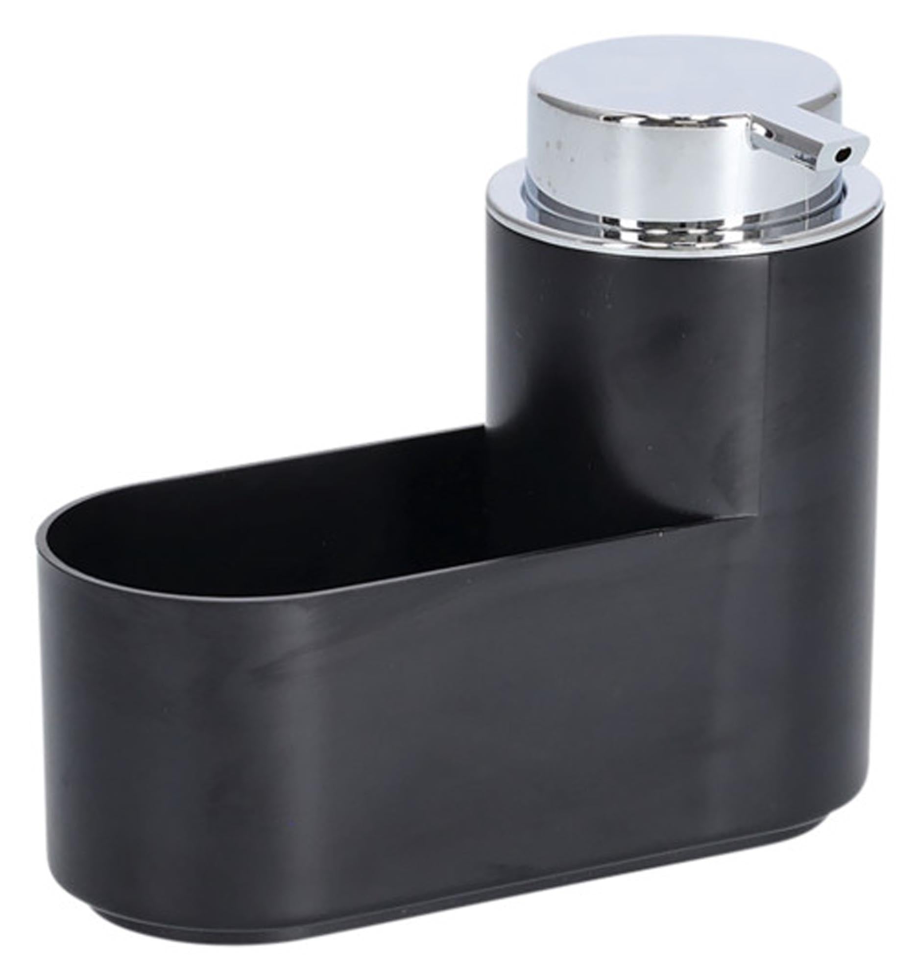 ZELLER Seifenspender-Set 3-teilig in Schwarz: elegantes Design, pflegeleicht, ideal für Badezimmer und Küche. Perfekte Ordnung und Stil!