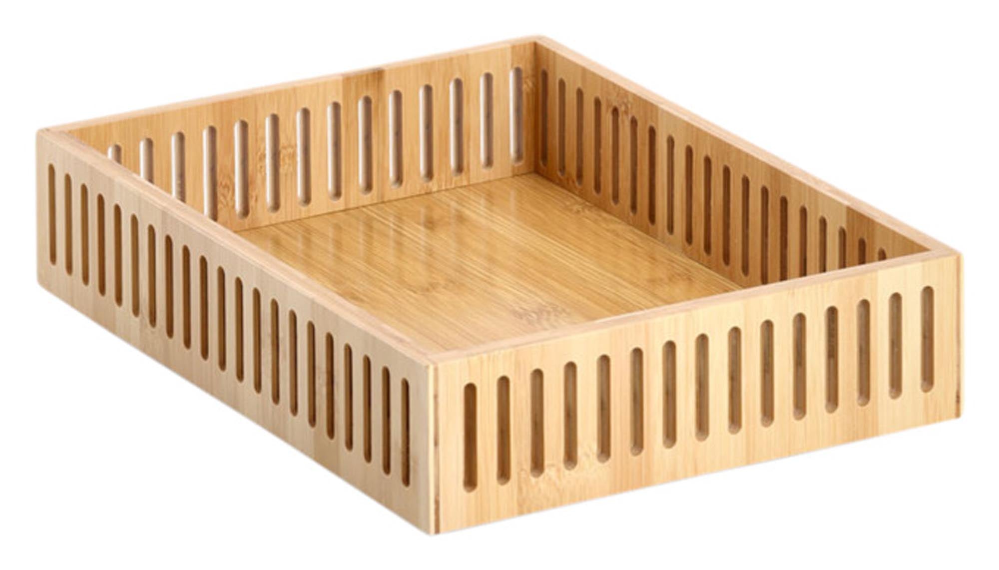 Entdecken Sie die ZELLER Ablagebox aus Bambus (31.8x23.8x6.4 cm) – stilvoll, nachhaltig und ideal für Büro und Haushalt. Organisieren Sie Ihre Dokumente!