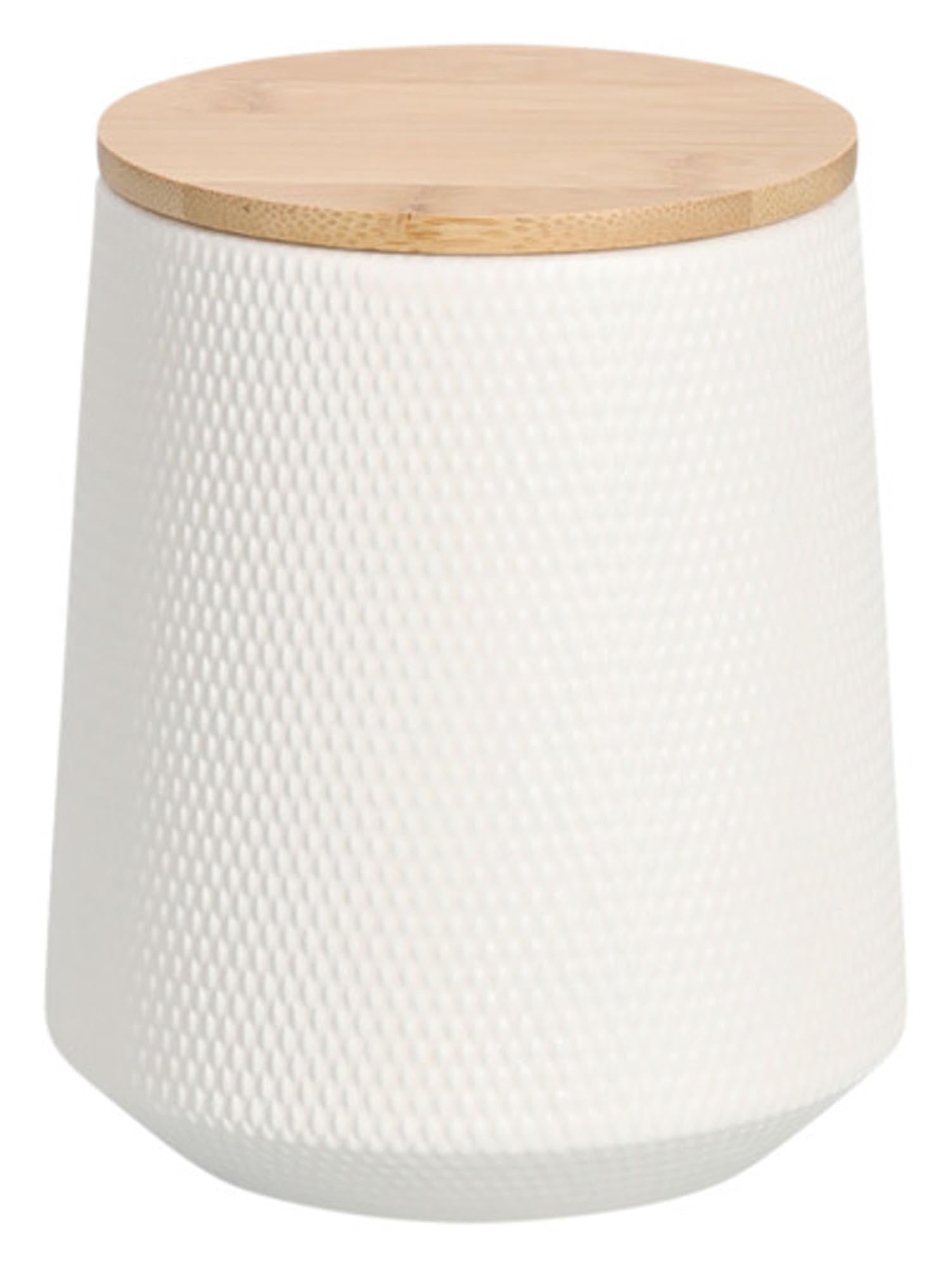 Stilvolle Vorratsdose (580 ml) mit Bambusdeckel von ZELLER PRESENT: Ideal für Kaffee, Tee & Gewürze. Nachhaltig & dekorativ.