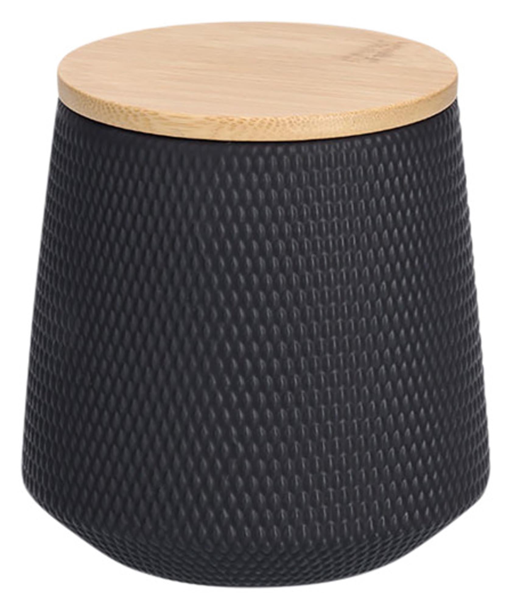 Stilvolle Vorratsdose (580 ml) mit Bambusdeckel von ZELLER PRESENT: Ideal für Kaffee, Tee & Gewürze. Nachhaltig & dekorativ.