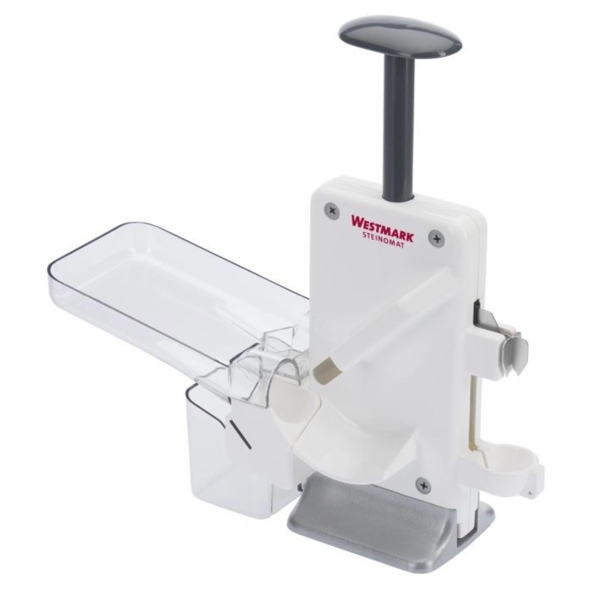 Effizienter Entkerner für Kirschen und Pflaumen, kompakt und praktisch, Masse 31x30x10cm, von Westmark.