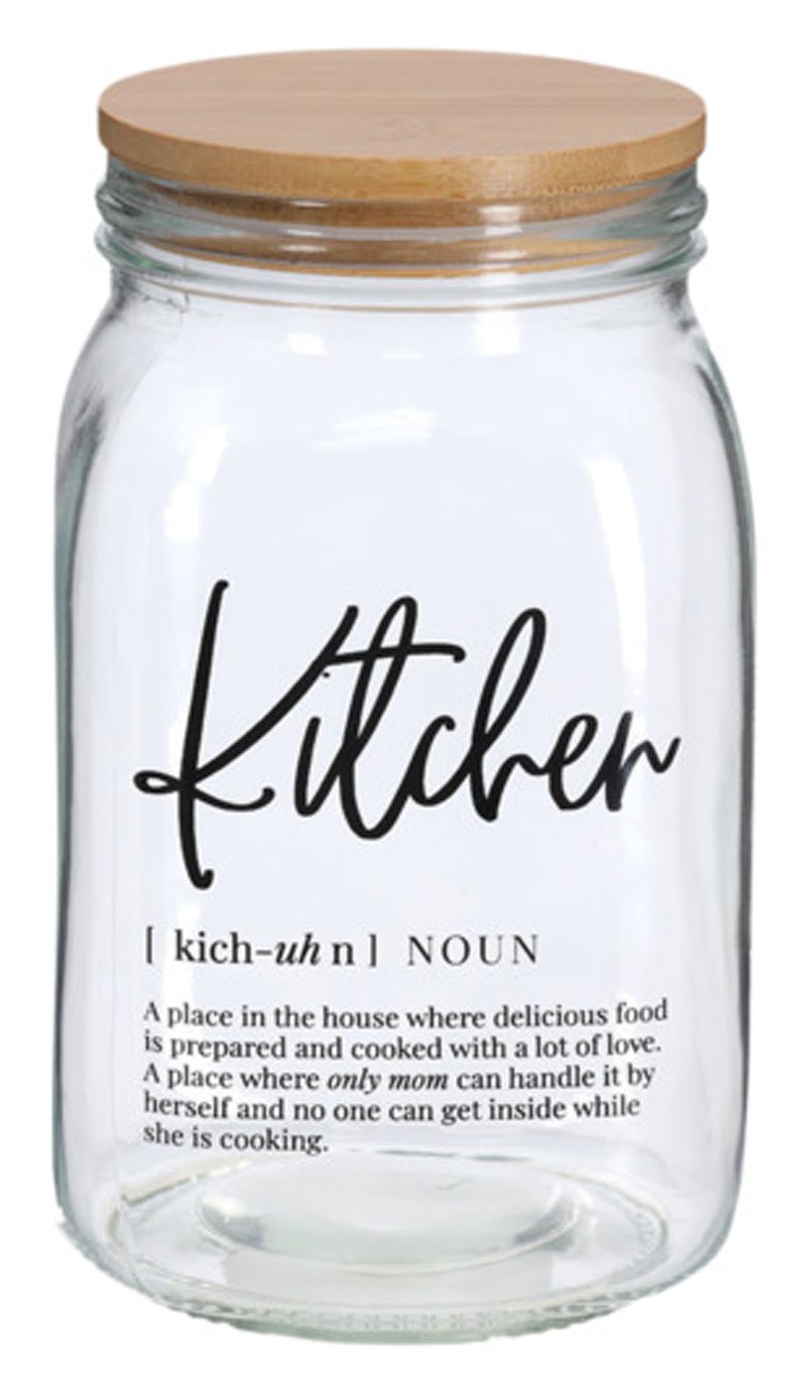 Entdecken Sie das ZELLER Vorratsglas Kitchen mit Bambusdeckel (1.4 l) – ideal für Trockenvorräte, hygienisch und stilvoll für Ihre Küche.