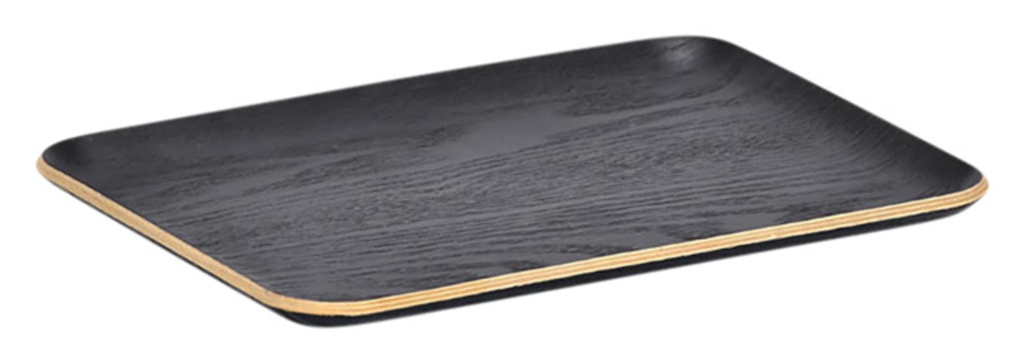 Elegantes ZELLER Serviertablett aus Holz/Wengefurnier (27x20x1.5 cm) – ideal für stilvolles Servieren von Speisen und Getränken. Vielseitig und pflegeleicht!