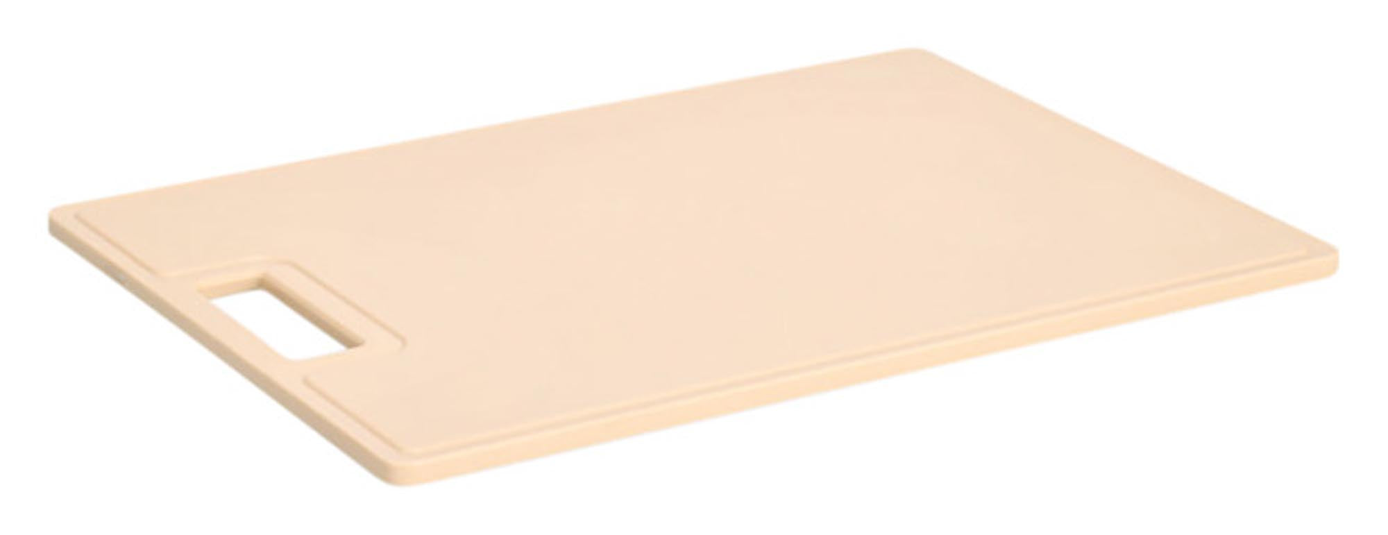 Entdecken Sie das ZELLER Schneidbrett aus Kunststoff (38x28x0,85 cm) – robust, pflegeleicht und rutschfest. Ideal für Gemüse, Obst, Fleisch und mehr!