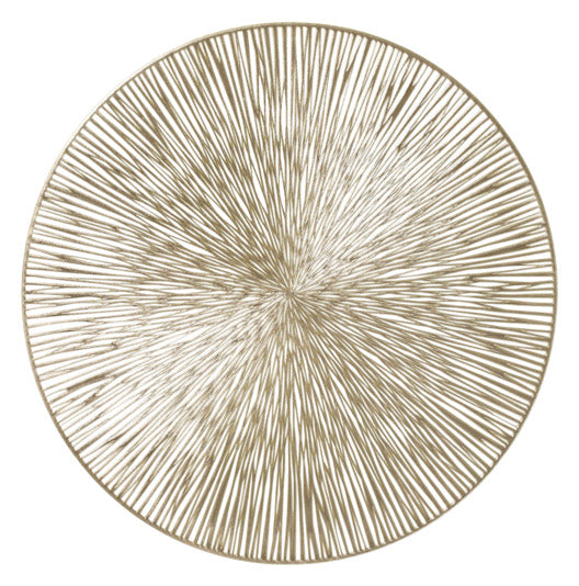 ZELLER Tischset PVC gold ø 38 cm in präsentiert im Onlineshop von KAQTU Design AG. Tischset ist von ZELLER PRESENT